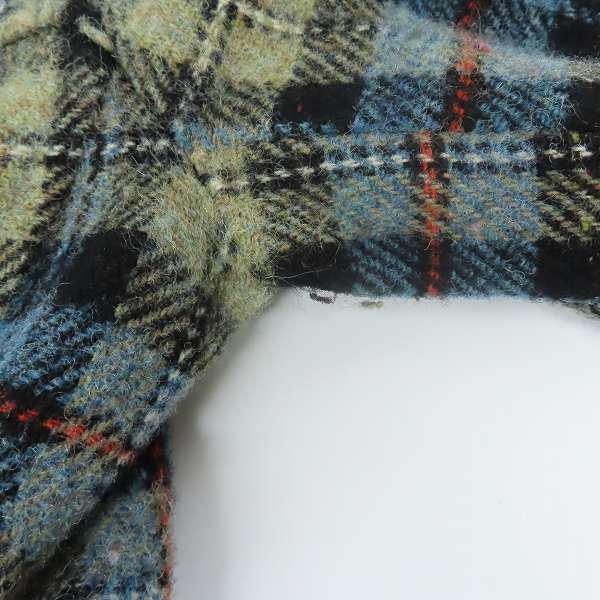 実際に弊社で買取させて頂いたBurberrys' BLUE LABEL/バーバリーブルーレーベル タータンチェック ショートコート/38の画像 5枚目