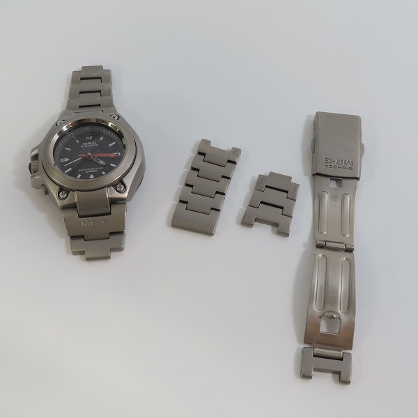 実際に弊社で買取させて頂いた【ジャンク/動作未確認】G-SHOCK/Gショック MR-G アナログ フルメタル MRG-120T-1Aの画像 4枚目