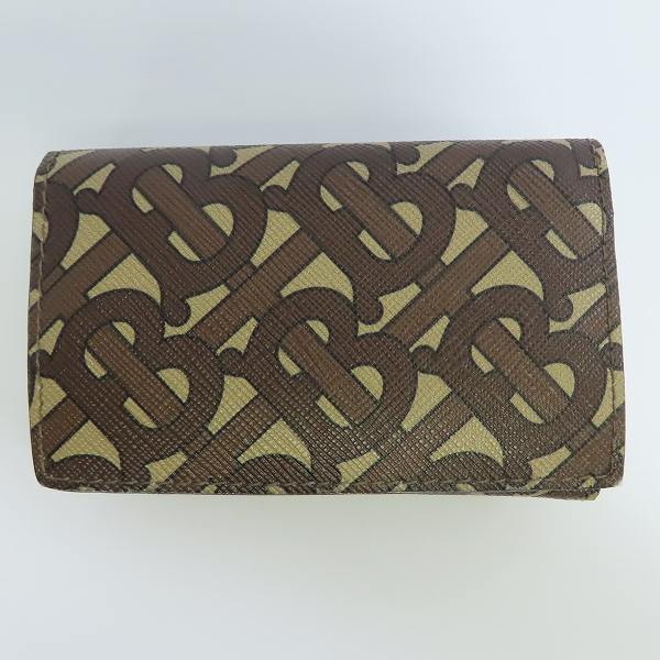 実際に弊社で買取させて頂いたBURBERRY/バーバリー LARK TB MONOGRAM E-CANVAS モノグラム 三つ折りミニ財布 8022945