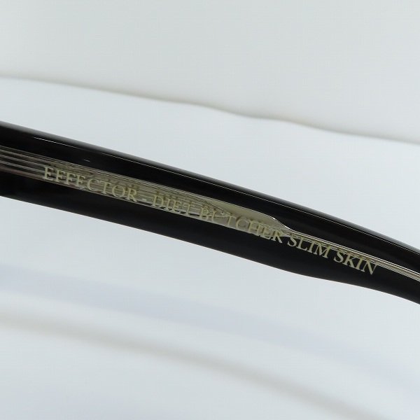 実際に弊社で買取させて頂いたEFFECTOR×DIET BUTCHER SLIM SKIN/エフェクター×ダイエットブッチャー DIRT アイウェア 眼鏡/メガネフレーム ブラックの画像 5枚目