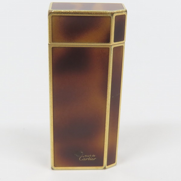 実際に弊社で買取させて頂いたCartier/カルティエ ペンタゴン ガスライター ブラウン
