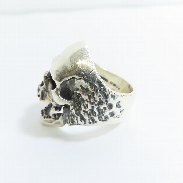 実際に弊社で買取させて頂いた【ギャラ付】CRAZY PIG/クレイジーピッグ Plague Skull Ring/プレイグ スカル リング CP88/21号の画像 2枚目