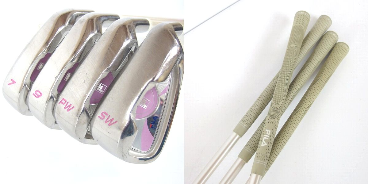 実際に弊社で買取させて頂いたFILA/フィラ レディースゴルフ 8本セット FLEX：L adidasキャディバッグ付きの画像 5枚目