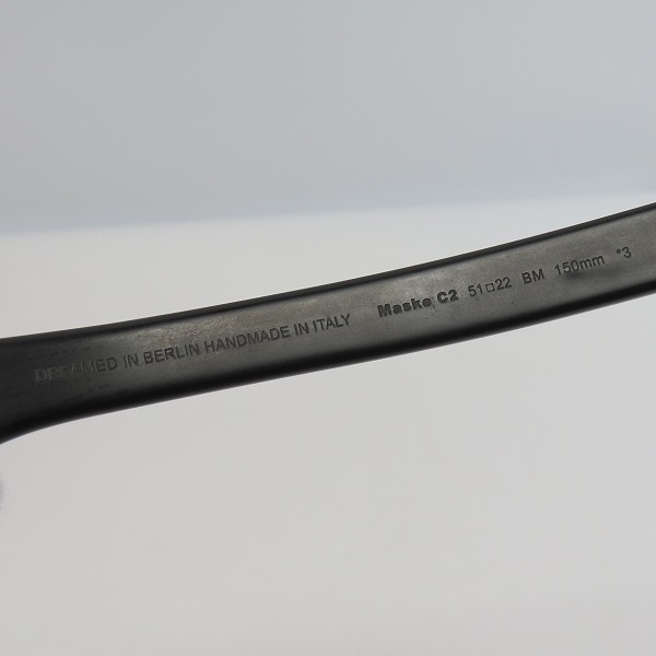 実際に弊社で買取させて頂いたKUBORAUM BERLIN/クボグラム MASKE C2 サングラス/アイウェア/ブラックの画像 5枚目