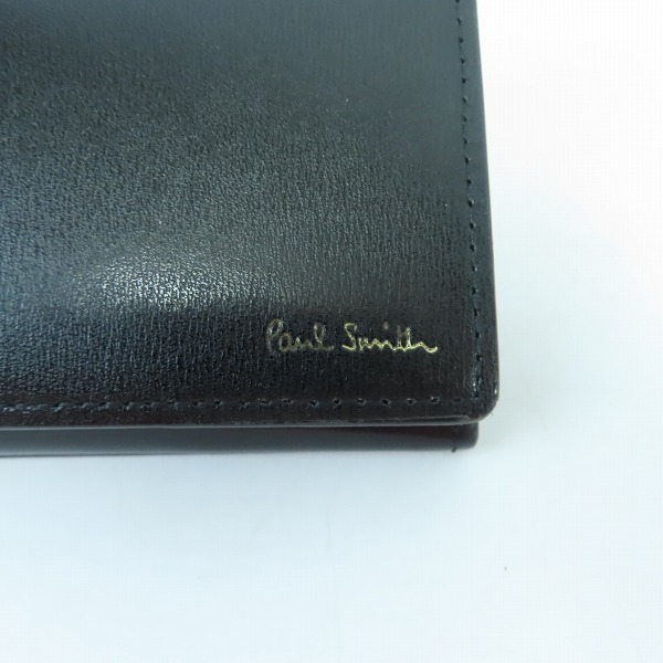 実際に弊社で買取させて頂いたPaulSmith/ポールスミス シティエンボス レザーフラップ 長財布 863-843 P306の画像 5枚目
