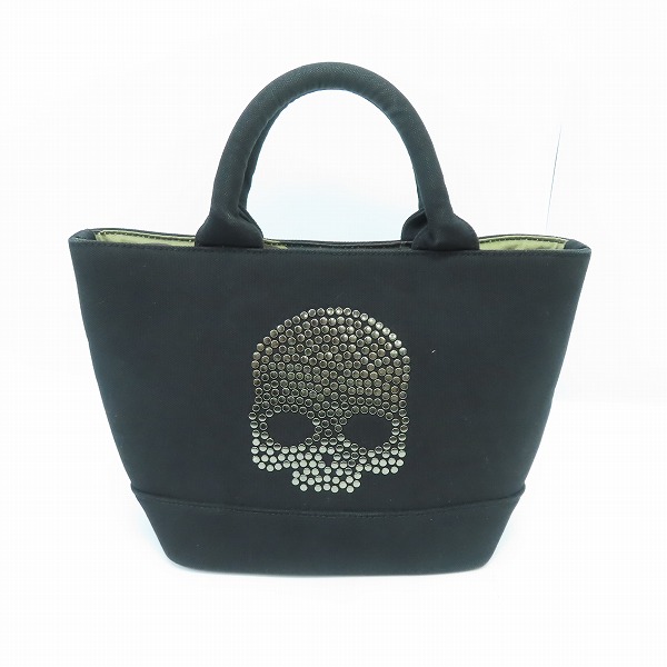 実際に弊社で買取させて頂いたHYDROGEN/ハイドロゲン 裏地迷彩/スカルスタッズ ミニトートバッグ