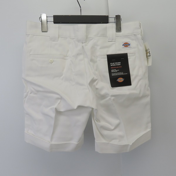 実際に弊社で買取させて頂いた【未使用】Dickies/ディッキーズ SHORTS ORIGINAL HALF PANTS ハーフパンツ/ショーツ ホワイト/白 WD874H3/32 の画像 1枚目