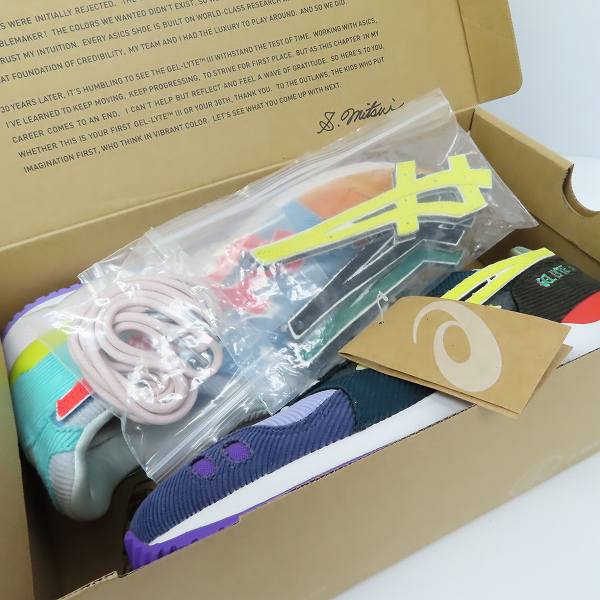 実際に弊社で買取させて頂いたSEAN WOTHERSPOON×asics×ATMOS/アシックス GEL LYTE 3 OG 1203A019-000/29.0の画像 6枚目