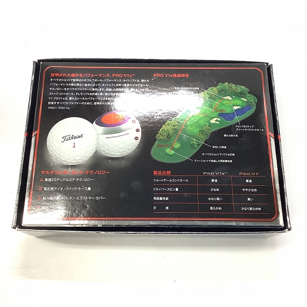 実際に弊社で買取させて頂いた【未使用】Titleist/タイトリスト PRO V1X ゴルフボール 1ダースの画像 3枚目