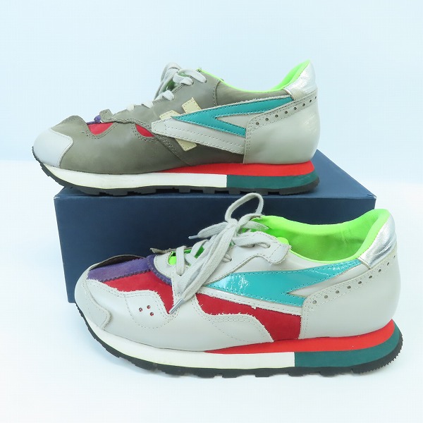 実際に弊社で買取させて頂いたkolor/カラー マルチカラー レザー スニーカー/シューズ 19WCM-A08508S/27.5の画像 3枚目