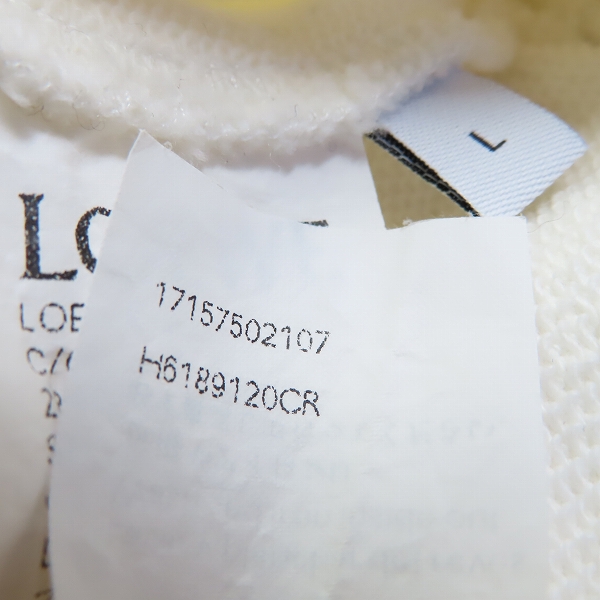 実際に弊社で買取させて頂いたLOEWE/ロエベ Beach Club ビーチクラブ スウェットトレーナー/Lの画像 5枚目