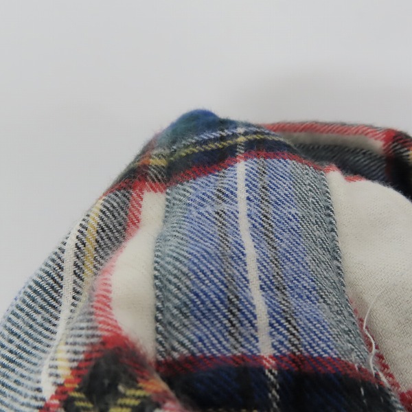 実際に弊社で買取させて頂いたuniform experiment/ユニフォームエクスペリメント BACK PRINT FLANNEL CH フランネルシャツ UE-123067/1の画像 5枚目