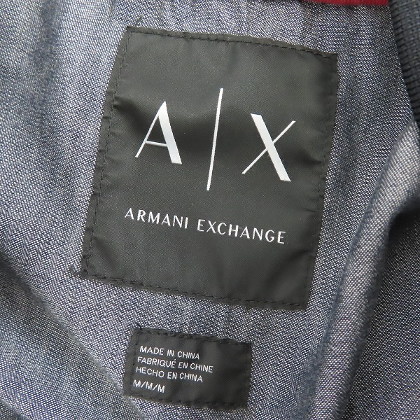 実際に弊社で買取させて頂いたARMANI EXCHANGE/アルマーニエクスチェンジ ハイブリッド ボンバージャケット 3YZB07 Z1ASZ/Mの画像 2枚目