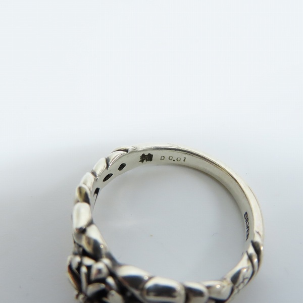 実際に弊社で買取させて頂いたBloody Mary/ブラッディマリー アンドロメダ リング w/ダイヤ 14.5号の画像 5枚目