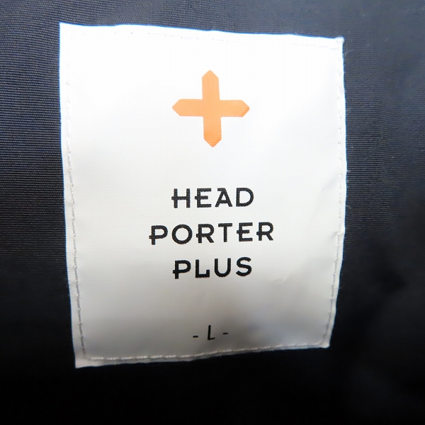 実際に弊社で買取させて頂いたHEAD PORTER PLUS/ヘッドポータープラス マザーグース 切替 ダウンジャケット Lの画像 2枚目