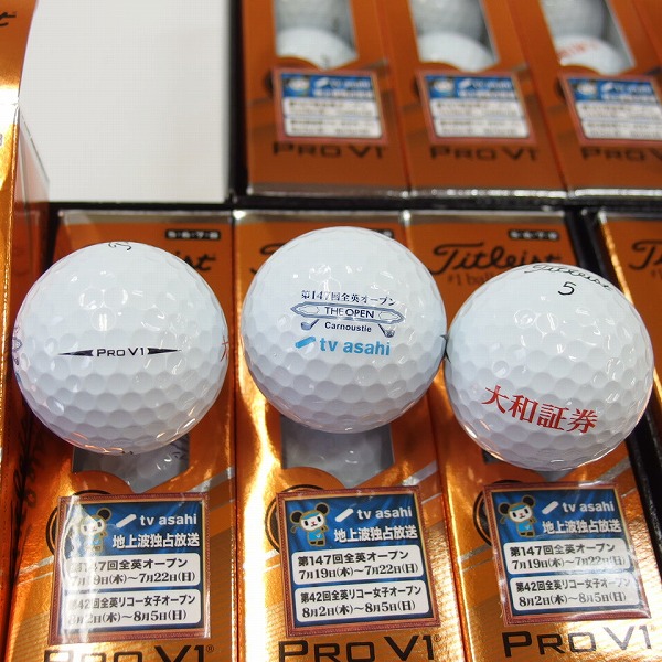 実際に弊社で買取させて頂いた【未使用/オウンネーム入】Titleist/タイトリスト PRO V1 2017年モデル ゴルフボール 3ダースの画像 1枚目