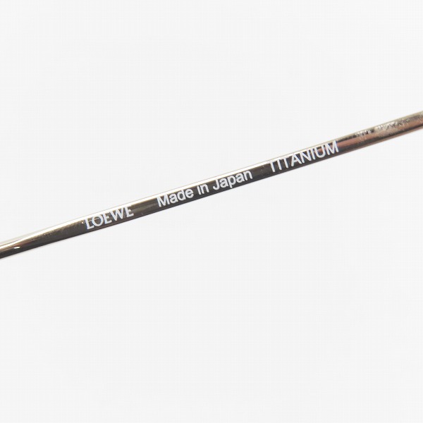 実際に弊社で買取させて頂いたLOEWE/ロエベ ボストン 度入り/アイウェア/眼鏡/メガネフレーム VLWA71Kの画像 4枚目