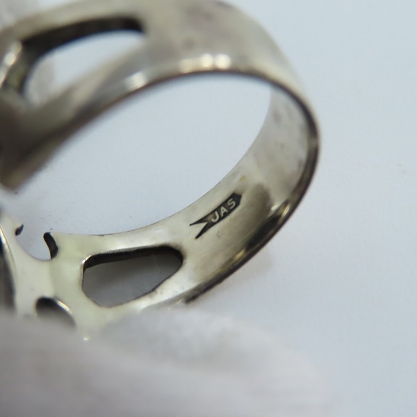 実際に弊社で買取させて頂いた【ギャラ付】CRAZY PIG/クレイジーピッグ CUTAWAY SKULL カットアウェイスカル リング 19.5号の画像 6枚目