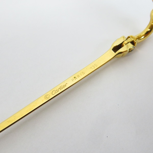 実際に弊社で買取させて頂いたCartier/カルティエ 度入り眼鏡 オーバル型 1998745の画像 4枚目