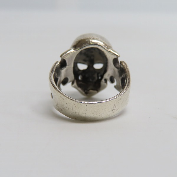 実際に弊社で買取させて頂いた【ギャラ付】CRAZY PIG/クレイジーピッグ CUTAWAY SKULL/カットアウェイ スカル リング 13号の画像 3枚目