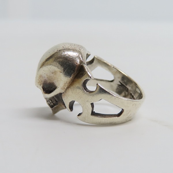実際に弊社で買取させて頂いた【ギャラ付】CRAZY PIG/クレイジーピッグ CUTAWAY SKULL/カットアウェイ スカル リング 13号の画像 2枚目