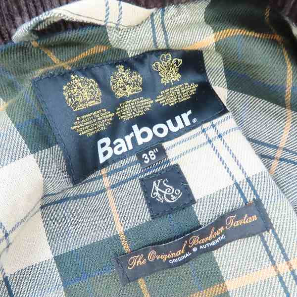 実際に弊社で買取させて頂いたBarbour/バブアー 19AW キャプテンサンシャイン ビデイル オイルドコート 1902258/38の画像 2枚目