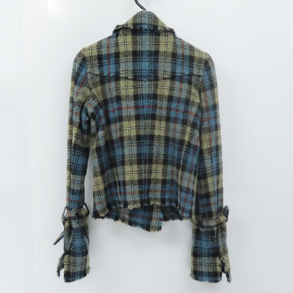 実際に弊社で買取させて頂いたBurberrys' BLUE LABEL/バーバリーブルーレーベル タータンチェック ショートコート/38の画像 1枚目