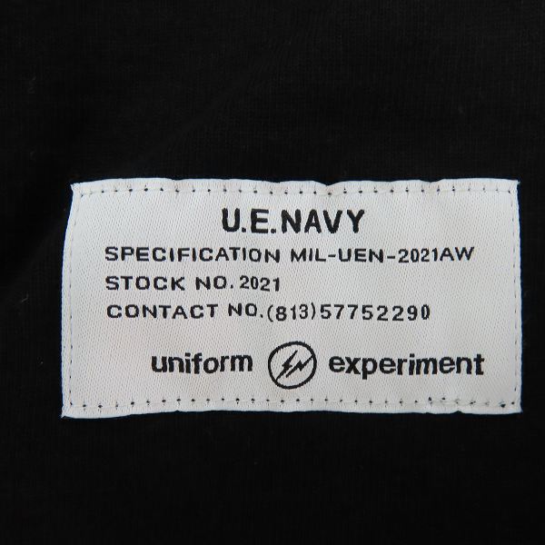 実際に弊社で買取させて頂いたuniform experiment/ユニフォームエクスペリメント 20AW MIL TEE/半袖Tシャツ UE-202066/1の画像 5枚目