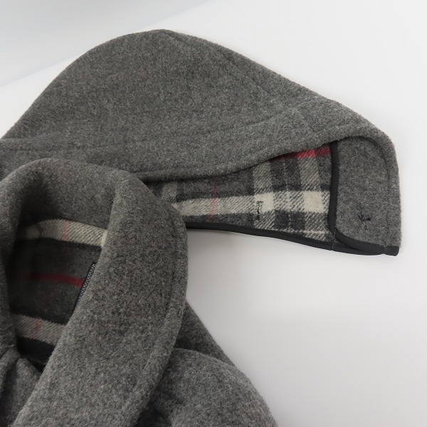 実際に弊社で買取させて頂いたBurberrys/バーバリー 裏地チェック柄 ダッフルコート/Lの画像 8枚目