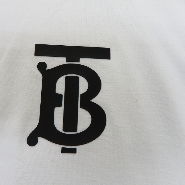 実際に弊社で買取させて頂いたBURBERRY/バーバリー ワンポイント TBロゴ 半袖Tシャツ/XSの画像 7枚目