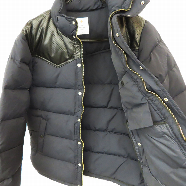 実際に弊社で買取させて頂いたHEAD PORTER PLUS/ヘッドポータープラス マザーグース 切替 ダウンジャケット Lの画像 3枚目