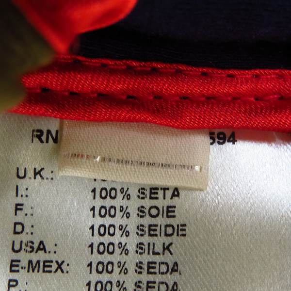 実際に弊社で買取させて頂いたDIESEL BLACK GOLD/ディーゼルブラックゴールド MA-1 シルク ジップアップブルゾン/48の画像 6枚目