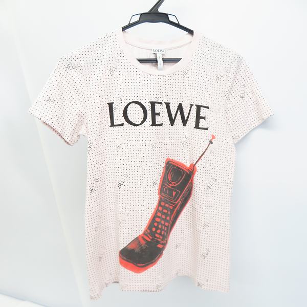 実際に弊社で買取させて頂いた【JPタグ】LOEWE/ロエベ 電話プリント レディース Tシャツ/M