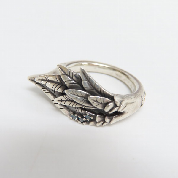 実際に弊社で買取させて頂いたBloody Mary/ブラッディマリー 雛鳥 ビビットリング ｗ/ブルーダイヤモンド/11号