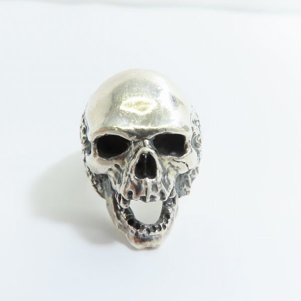 実際に弊社で買取させて頂いた【ギャラ付】CRAZY PIG/クレイジーピッグ Plague Skull Ring/プレイグ スカル リング CP88/21号の画像 1枚目