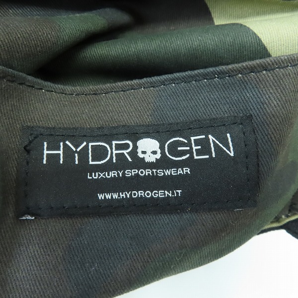 実際に弊社で買取させて頂いたHYDROGEN/ハイドロゲン 裏地迷彩/スカルスタッズ ミニトートバッグの画像 6枚目