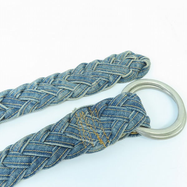 実際に弊社で買取させて頂いたBLUE BLUE/ブルーブルー インディゴ 編み込み ベルト　の画像 2枚目