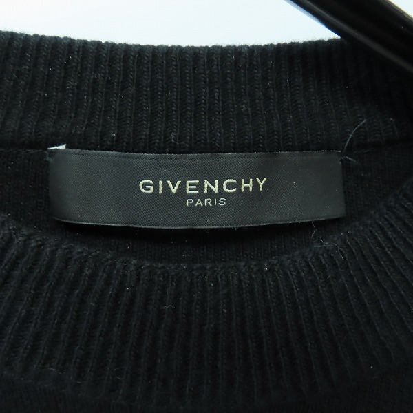 実際に弊社で買取させて頂いたGIVENCHY/ジバンシィ 14AW ウール カッティング 変形デザインニット 14W 7808 504/XSの画像 2枚目