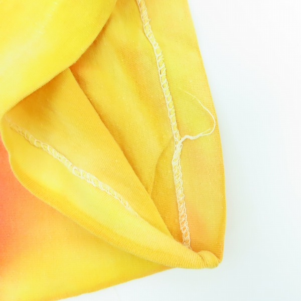 実際に弊社で買取させて頂いたThe Rolling Stones/ローリングストーンズ 90s ビンテージ WORLD TOUR 94/95 バンドTシャツ レッド×イエロー/XLの画像 6枚目