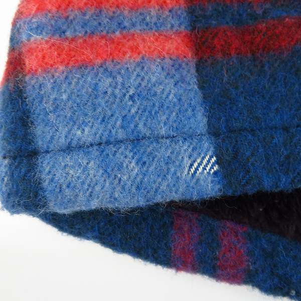 実際に弊社で買取させて頂いたNUMBER (N)INE/ナンバーナイン 2008AW/ポーランド期 エルボーパッチ チェック総柄 裏起毛 CPOジャケット F08-NJ019/5の画像 4枚目