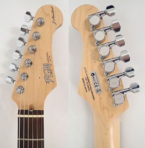 実際に弊社で買取させて頂いた★【ジャンク】FGN/FUJIGEN/フジゲン J-Standard ストラトキャスターType カスタム品 ギグケース付の画像 2枚目