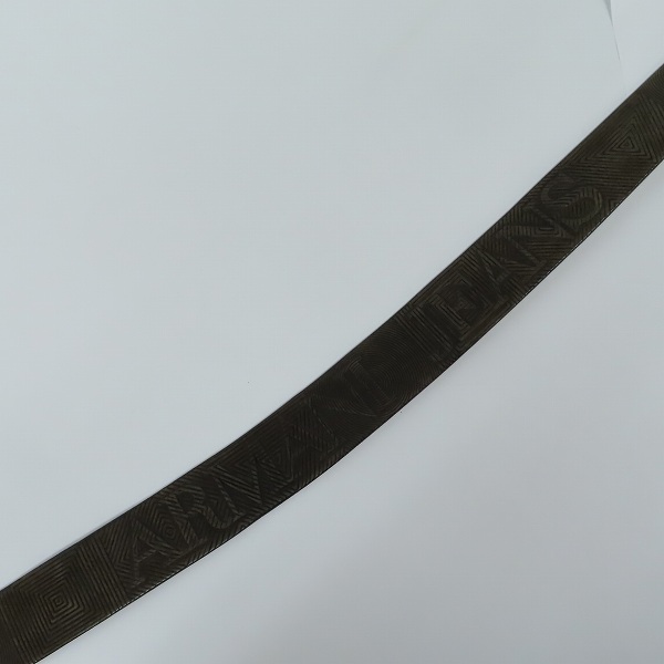 実際に弊社で買取させて頂いたARMANI JEANS/アルマーニ ジーンズ エンボス加工 レザーベルトの画像 4枚目