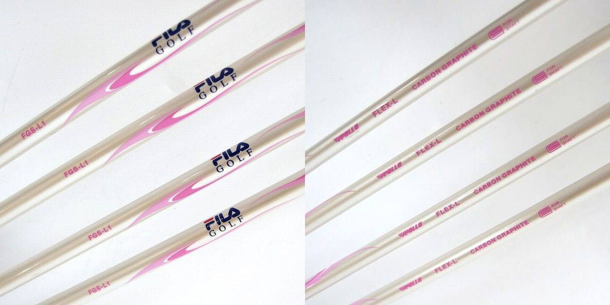 実際に弊社で買取させて頂いたFILA/フィラ レディースゴルフ 8本セット FLEX：L adidasキャディバッグ付きの画像 6枚目