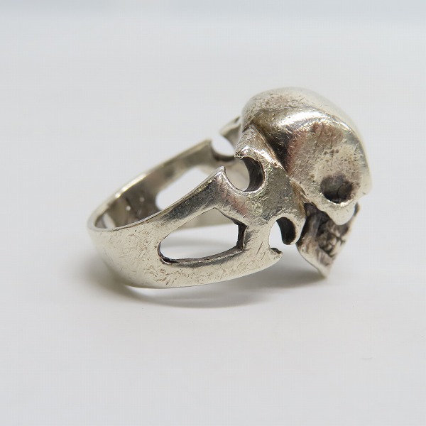 実際に弊社で買取させて頂いた【ギャラ付】CRAZY PIG/クレイジーピッグ CUTAWAY SKULL/カットアウェイ スカル リング 13号の画像 4枚目