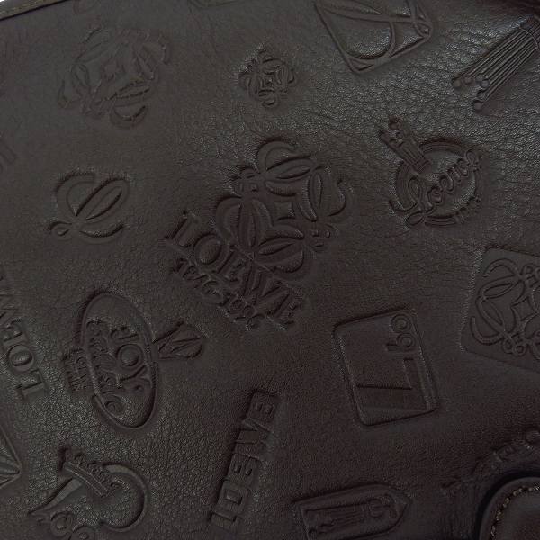 実際に弊社で買取させて頂いたLOEWE/ロエベ 160 ANIVERSARIO 160周年 ロゴ型押し レザーショルダーバッグの画像 8枚目