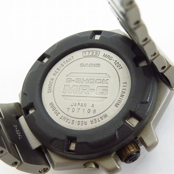 実際に弊社で買取させて頂いたG-SHOCK/Gショック MR-G アナログ フルメタル MRG-120T-1A【動作未確認】の画像 3枚目