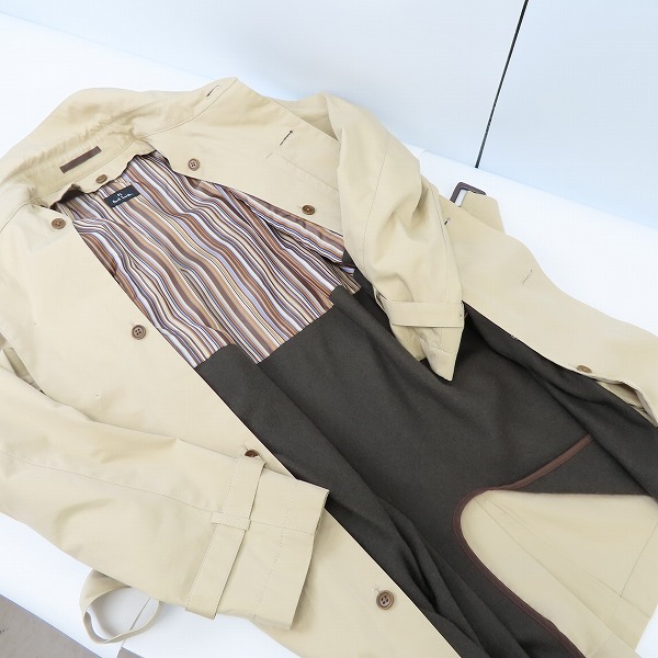 実際に弊社で買取させて頂いたPS Paul Smith/ポールスミス ライナー付 トレンチコート/Sの画像 8枚目