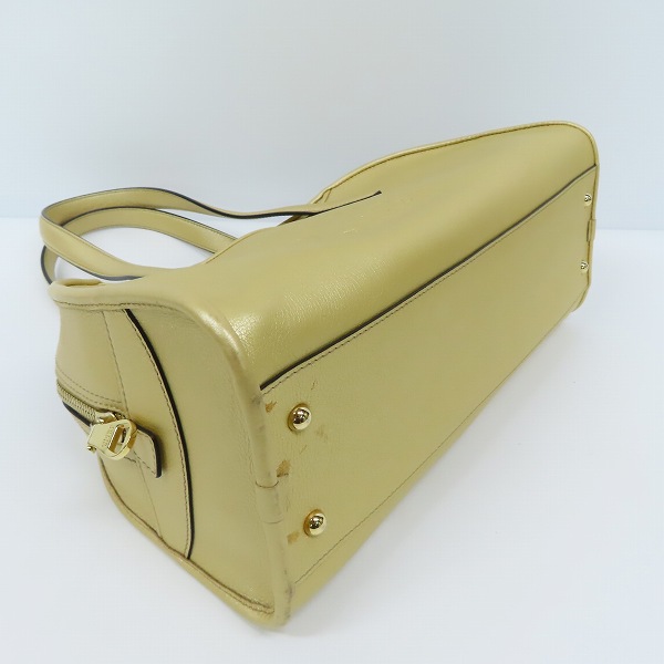 実際に弊社で買取させて頂いたLOEWE/ロエベ ヘリテージ レザー ボーリング/ボストンバッグ  ゴールドの画像 2枚目