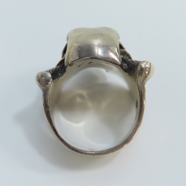 実際に弊社で買取させて頂いた【ギャラ付】CRAZY PIG/クレイジーピッグ PIRATE SKULL パイレーツスカルリング/22号の画像 3枚目