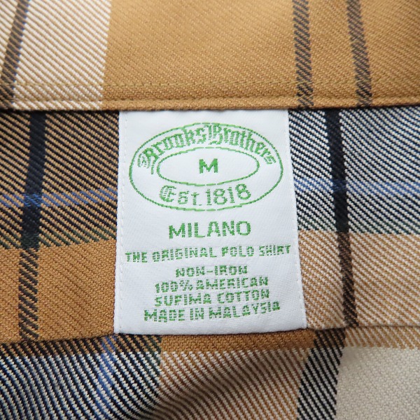 実際に弊社で買取させて頂いたBROOKS BROTHERS/ブルックスブラザーズ チェック柄 長袖シャツ /Mの画像 2枚目